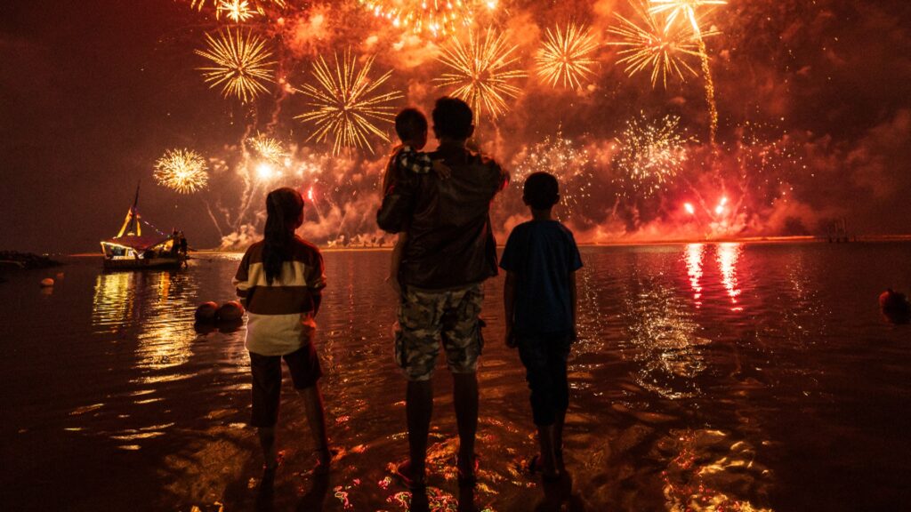 Фото 96 — Дели встретила новый год с фейерверками